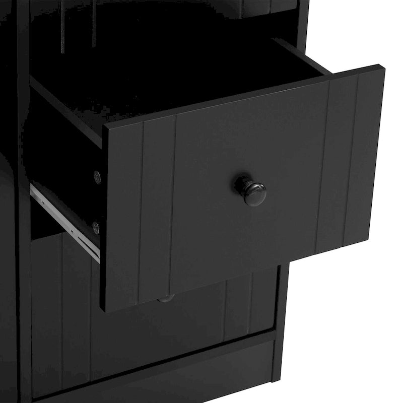 Buffet 2 portes, 3 tiroirs, plateau supérieur coulissant extensible