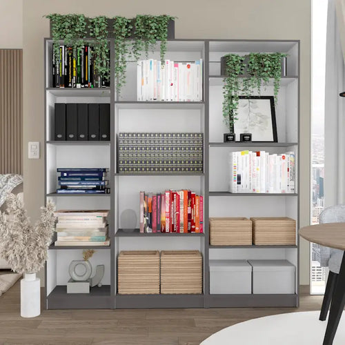 Kenyon 67 Wide 5-Shelf Bookcase Set of 3