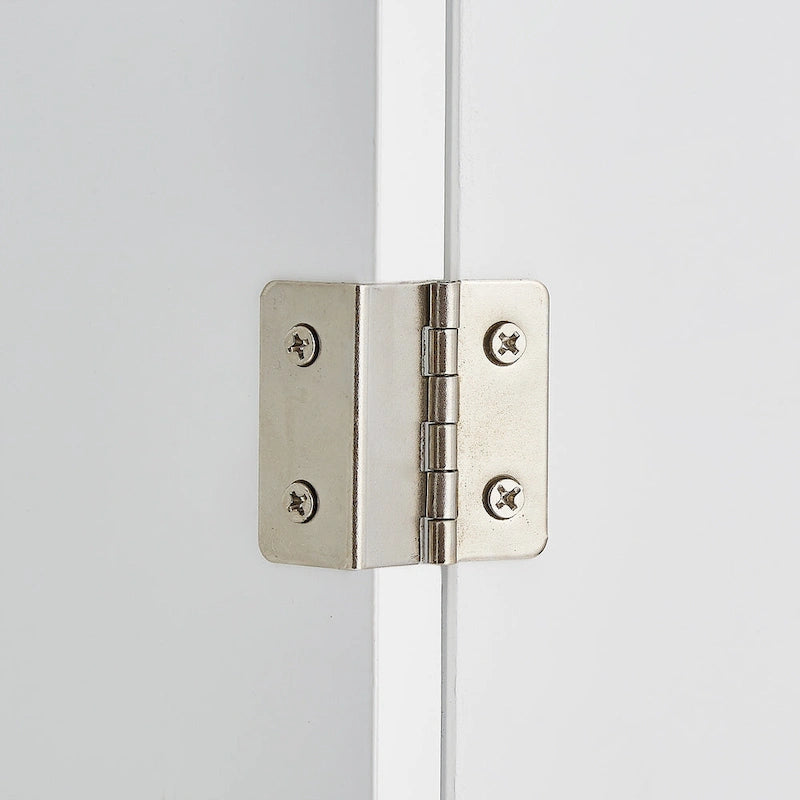 Meuble de rangement haut de salle de bain gris avec portes doubles et deux tiroirs