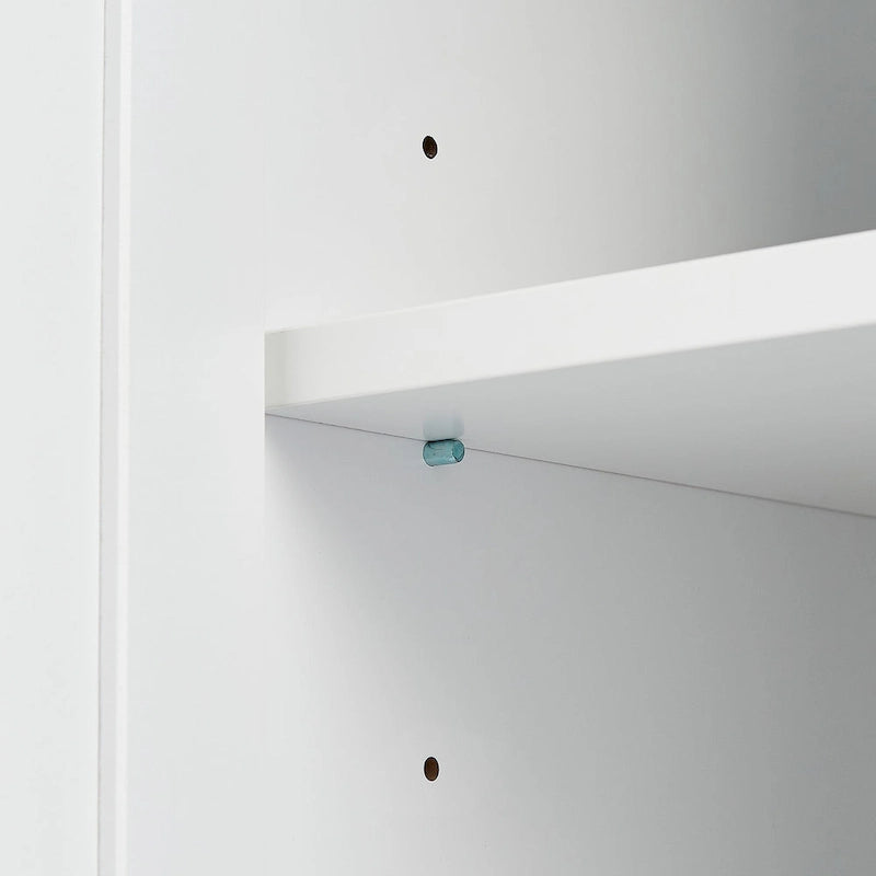 Meuble de rangement haut de salle de bain gris avec portes doubles et deux tiroirs