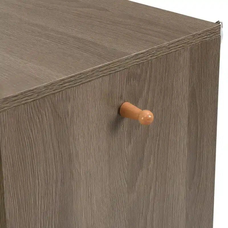 Meuble à chaussures de 140 cm avec banc rembourré, portes à ouverture par pression et étagères réglables